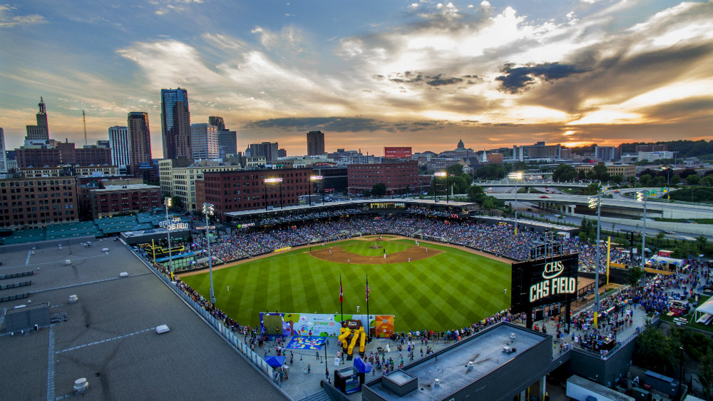 CHS Field at sunset